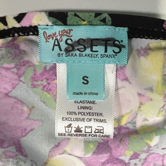 Love your Assets SARAH Blakely Halter Tie Tankini Swim Top Size Small Floral - Picture 4 of 13